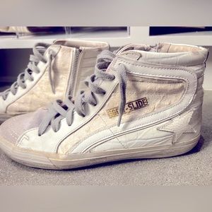 Golden goose white slide 39